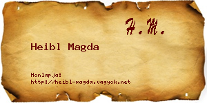 Heibl Magda névjegykártya